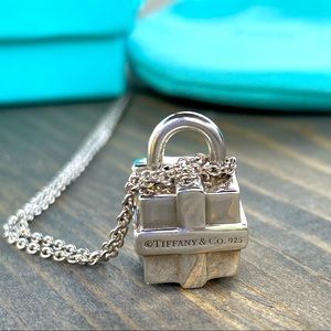 Tiffany & Co Gift Box Padlock Necklace